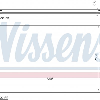 
Радиатор охлаждения для VOLKSWAGEN GOLF V (1K) (03-) 1.4 FSI