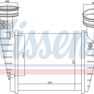 
Радиатор интеркуллера для VOLKSWAGEN PASSAT B5.5 (3B3, 3B6) (00-) 1.8 T