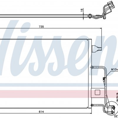 
Радиатор кондиционера для VOLKSWAGEN PASSAT B5.5 (3B3, 3B6) (00-) 4.0 W8