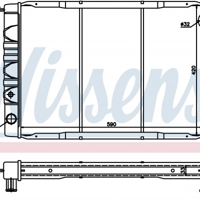 
Радиатор охлаждения для VOLVO 240/245 (74-) 2.4 D