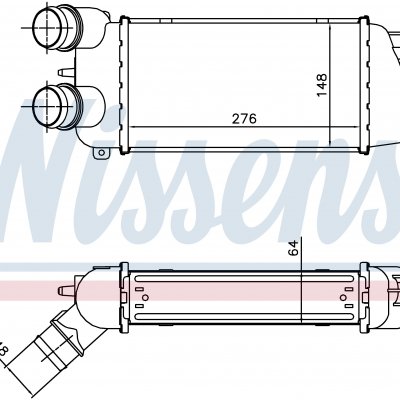 
Радиатор интеркуллера для CITROEN C3 I (FC, HB) (02-) 1.6 HDI 16V