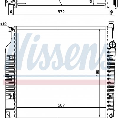 
Радиатор охлаждения для JEEP CHEROKEE (KJ) (01-) 2.5 CRD