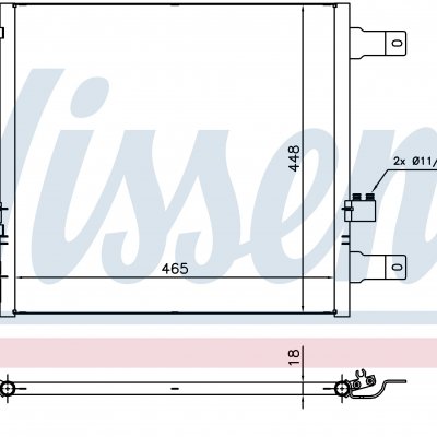 
Радиатор кондиционера для JEEP WRANGLER (JK) (07-) 3.6 i