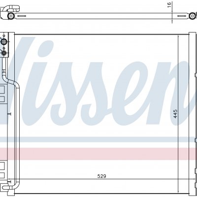 
Радиатор кондиционера для NISSAN NV 200 (M20_) (10-) 1.5 dCi