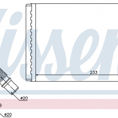 
Радиатор отопителя для NISSAN KUBISTAR (X76, X80) (03-) 1.2 i 16V