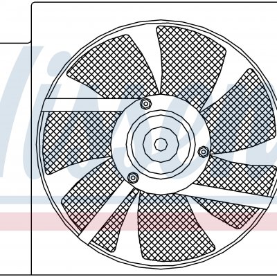 Вентилятор радиатора кондиционера для NISSAN MICRA - MARCH (K11) (92-) 1.0 i 16V