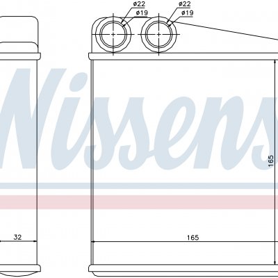
Радиатор отопителя для NISSAN MICRA - MARCH (K12) (02-) 1.5 dCi