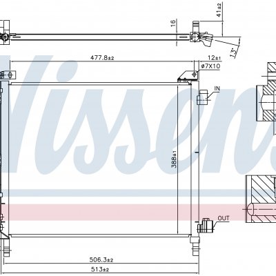 
Радиатор кондиционера для NISSAN MICRA - MARCH (K13) (10-) 1.2 i 12V