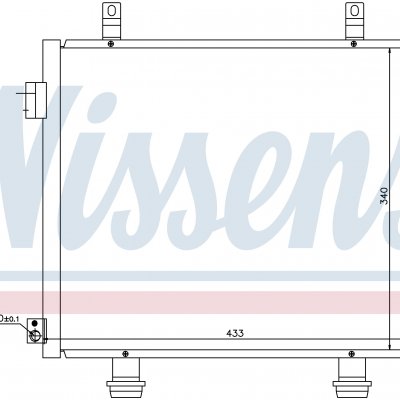 
Радиатор кондиционера для NISSAN PIXO (UA0) (09-) 1.0 12V