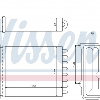 
Радиатор отопителя для NISSAN PRIMASTAR (X83) (02-) 1.9 dCi