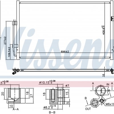 
Радиатор кондиционера для NISSAN TEANA J32R (09-) 3.5 i